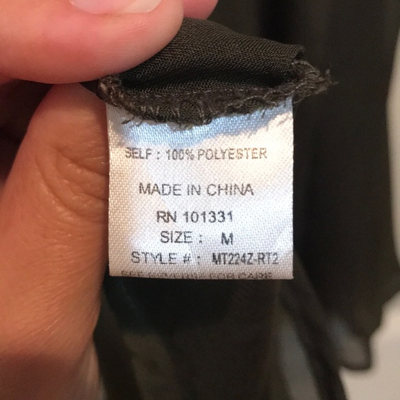 Olive green float top - Picture 5 of 5